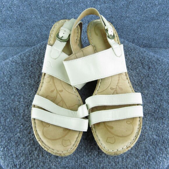 Born Women‎ Ankle Strap Sandal Shoes Size 11 Medium Beige Leather - Picture 3 of 10